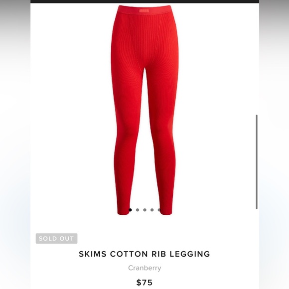 SKIMS COTTON RIB LEGGING NWOT Size XS - Picture 11 of 12